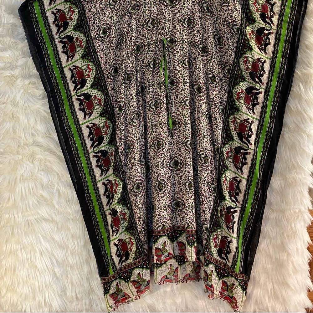 Vintage Elephant Kaftan Coverup dress - Picture 9 of 13